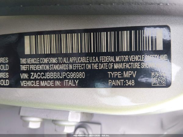 2018 JEEP RENEGADE LATITUDE 4X4