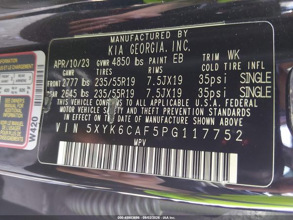 2023 KIA SPORTAGE X-LINE — I9