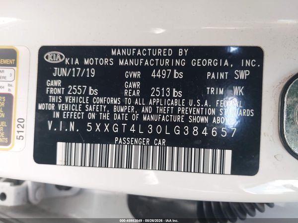 2020 KIA OPTIMA LX