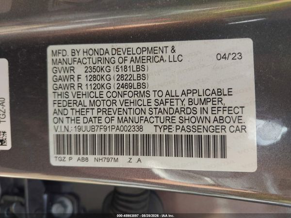 2023 ACURA TLX — I9
