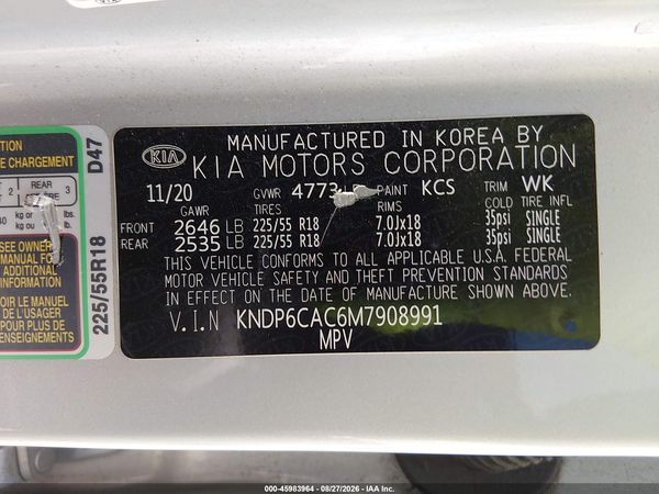 2021 KIA SPORTAGE S — I9