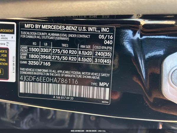 2017 MERCEDES-BENZ GLS 450 4MATIC