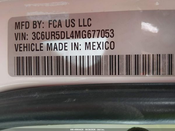 2021 RAM 2500 BIG HORN  4X4 6'4 BOX — I9