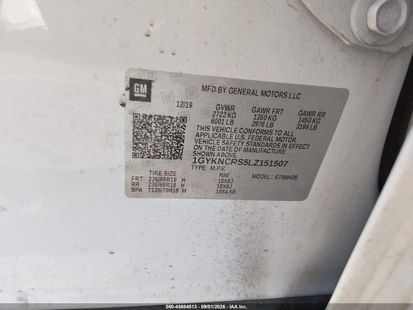 2020 CADILLAC XT5 FWD PREMIUM LUXURY