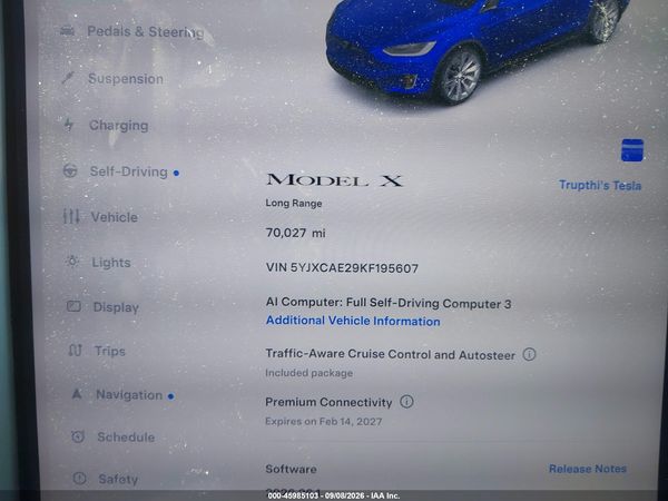 2019 TESLA MODEL X 100D/75D/LONG RANGE — I7