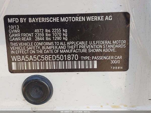 2014 BMW 528I