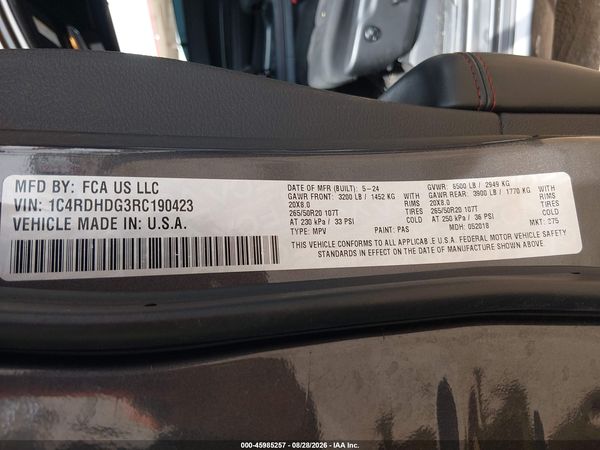 2024 DODGE DURANGO GT RWD