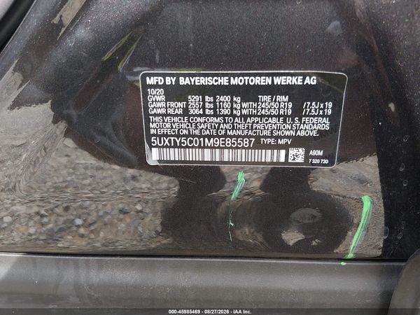 2021 BMW X3 XDRIVE30I — I9