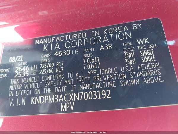 2022 KIA SPORTAGE LX