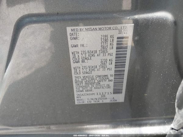 2023 NISSAN MURANO S INTELLIGENT AWD — I9