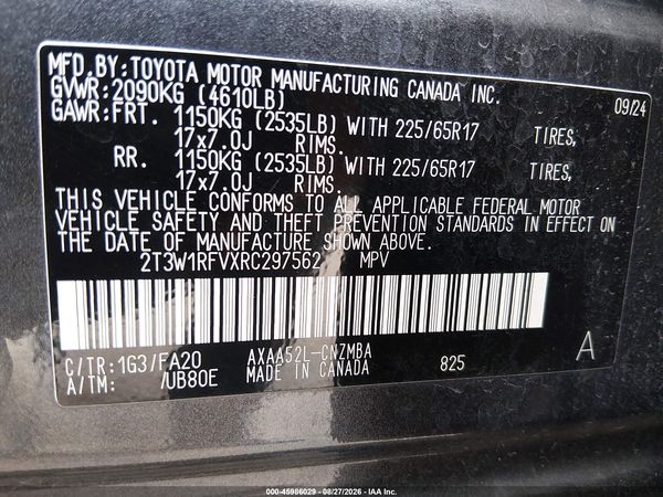 2024 TOYOTA RAV4 XLE — I9