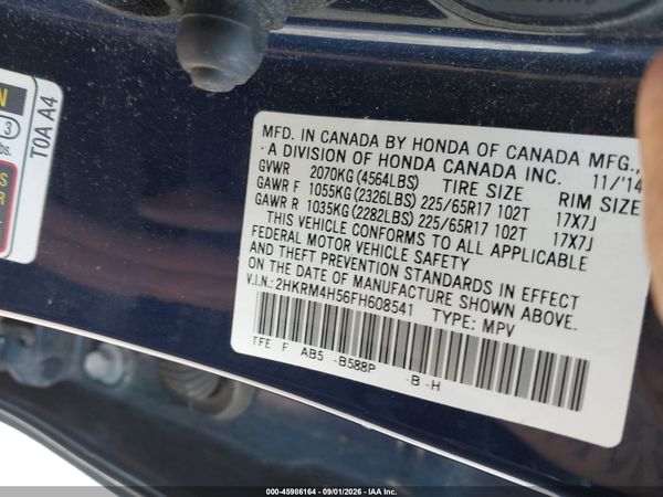 2015 HONDA CR-V EX — I9