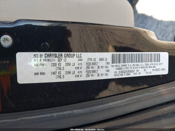 2013 DODGE GRAND CARAVAN CREW