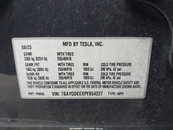 2023 TESLA MODEL Y — I9