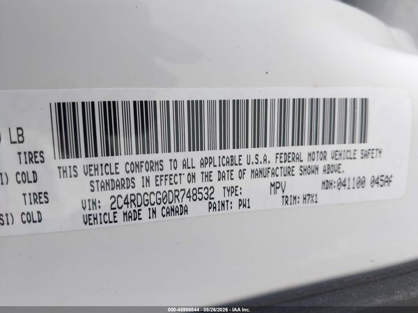 2013 DODGE GRAND CARAVAN SXT