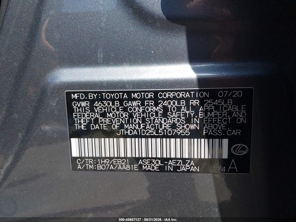 2020 LEXUS IS 300 300 Premium — I9