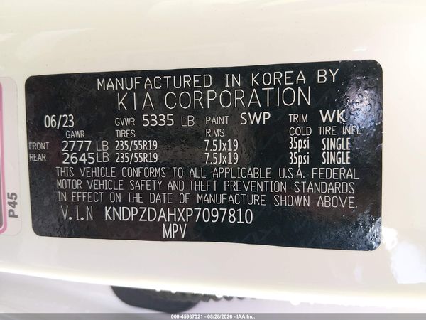 2023 KIA SPORTAGE PLUG-IN HYBRID X-LINE PRESTIGE — I9