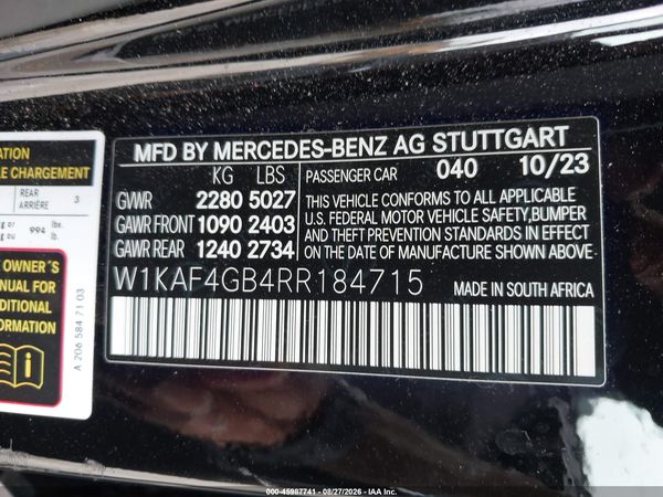 2024 MERCEDES-BENZ C 300 C300 — I9