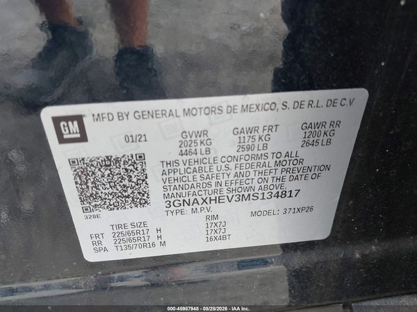 2021 CHEVROLET EQUINOX FWD LS — I9
