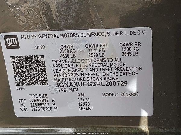 2024 CHEVROLET EQUINOX AWD LT — I9