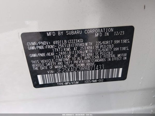 2024 SUBARU FORESTER PREMIUM — I9