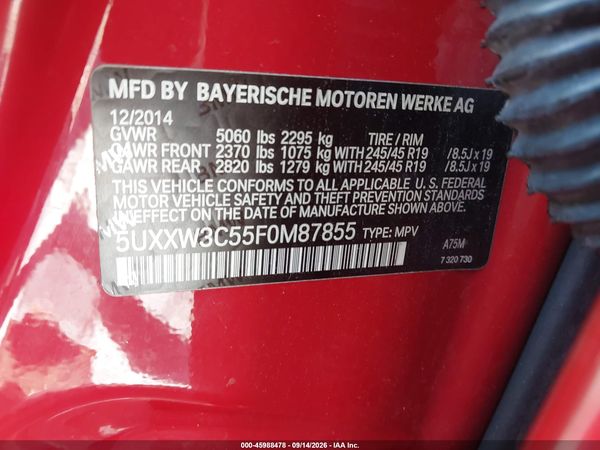 2015 BMW X4 XDRIVE28I