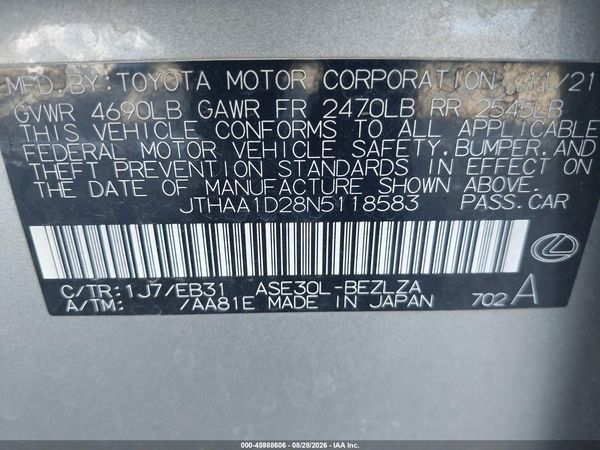 2022 LEXUS IS 300 300 Base