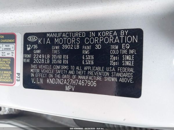 2017 KIA SOUL Base