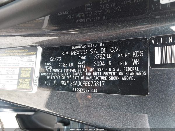 2023 KIA FORTE LXS — I9