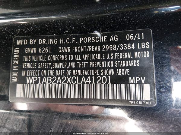 2012 PORSCHE CAYENNE S
