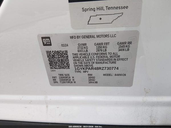 2024 CADILLAC XT6 FWD LUXURY — I9