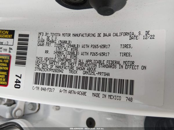 2023 TOYOTA TACOMA TRD SPORT — I9
