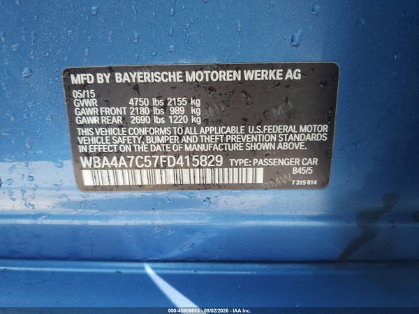 2015 BMW 428 GRAN COUPE XDRIVE — I9