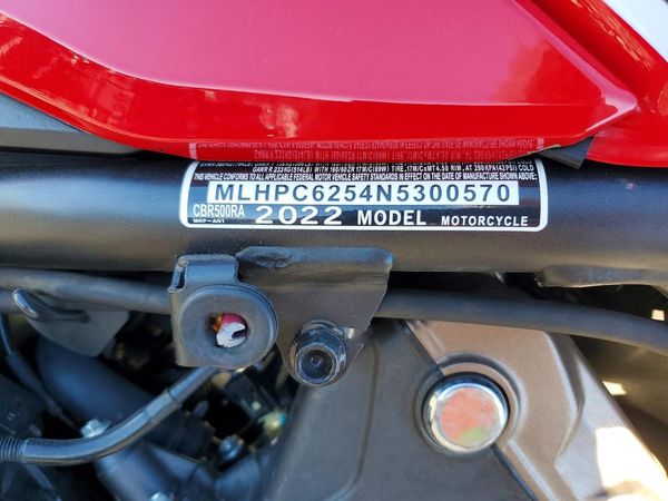 2022 HONDA CBR CYCLE
