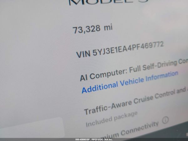2023 TESLA MODEL 3 REAR-WHEEL DRIVE