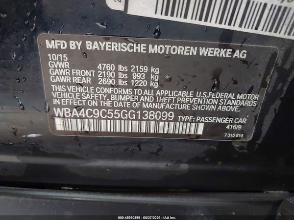 2016 BMW 428I GRAN COUPE XDRIVE — I9
