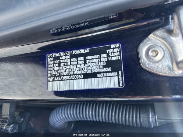 2019 PORSCHE CAYENNE E-HYBRID S E-Hybrid