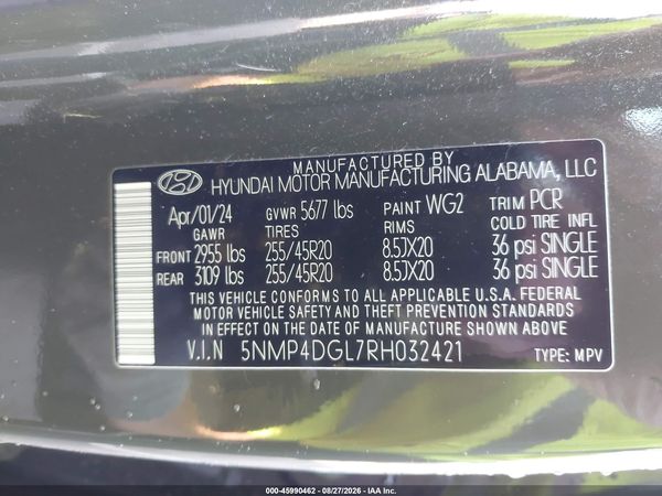 2024 HYUNDAI SANTA FE LIMITED — I9