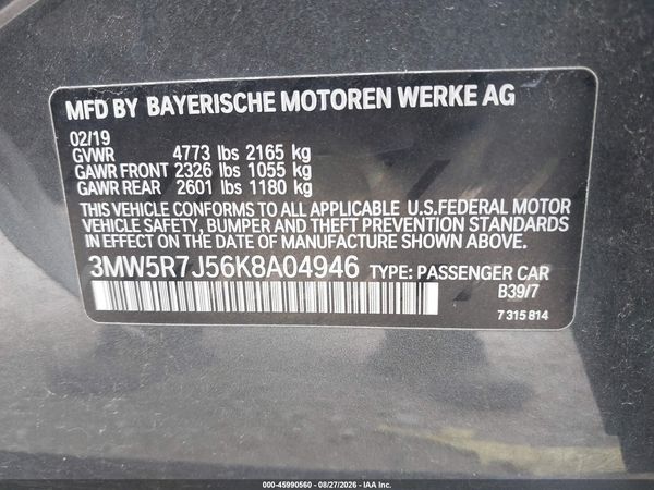2019 BMW 330I XDRIVE