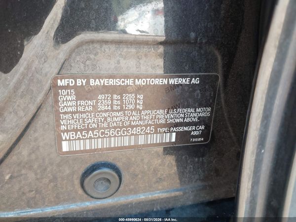 2016 BMW 528I — I9