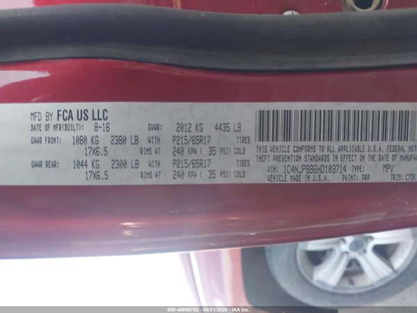 2017 JEEP PATRIOT SPORT FWD