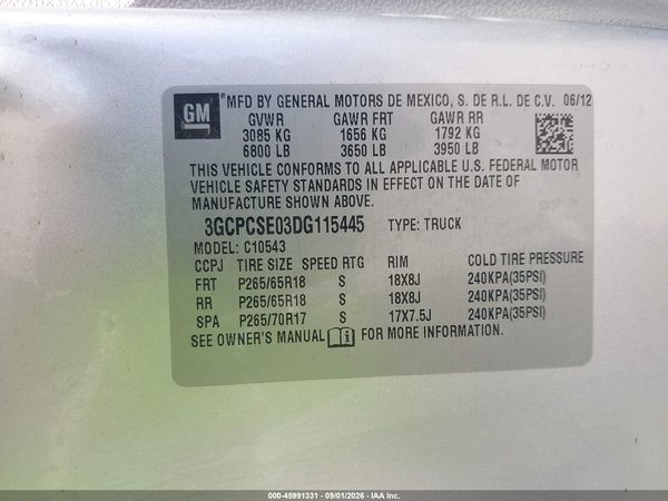 2013 CHEVROLET SILVERADO 1500 LT — I9