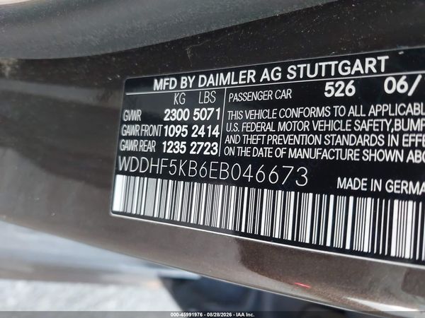 2014 MERCEDES-BENZ E 350 E350 — I9