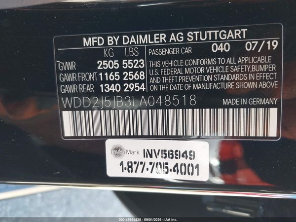 2020 MERCEDES-BENZ CLS 450 CLS450