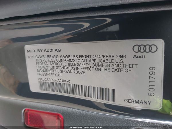 2024 AUDI A5 SPORTBACK — I9