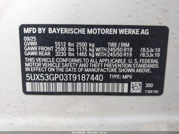 2026 BMW X3 30 XDRIVE