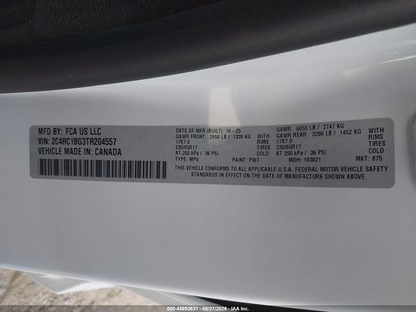 2026 CHRYSLER PACIFICA SELECT
