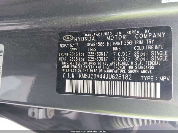 2018 HYUNDAI TUCSON SE