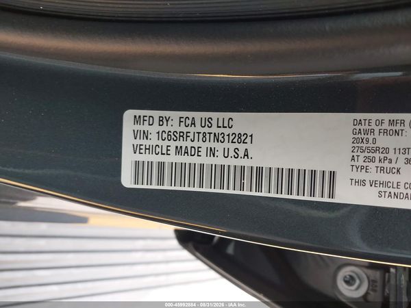2026 RAM 1500 LARAMIE  4X4 5'7 BOX — I9