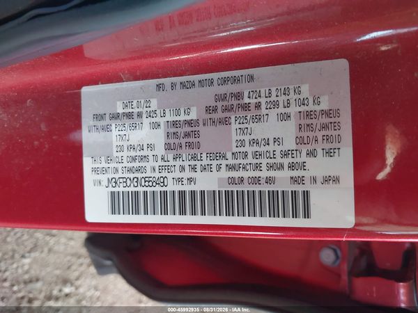 2022 MAZDA CX-5 2.5 S PREFERRED